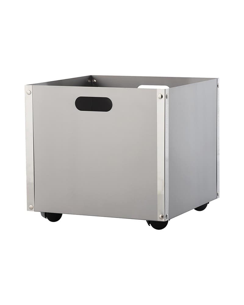 Καλάθι Ξύλων Τζακιού με Ρόδες Zogometal K31/P 37x37x37cm