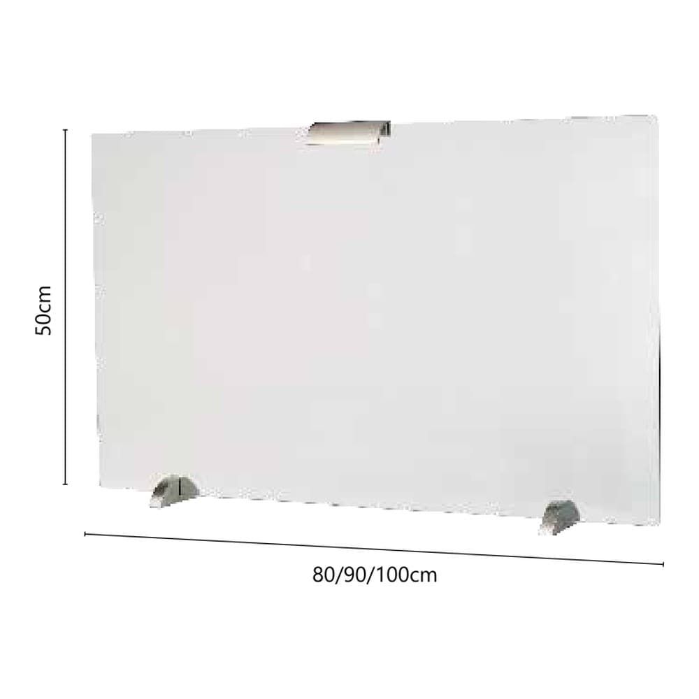 Σήτα Τζακιού Γυάλινη Zogometal 562 80-100x50cm - 2