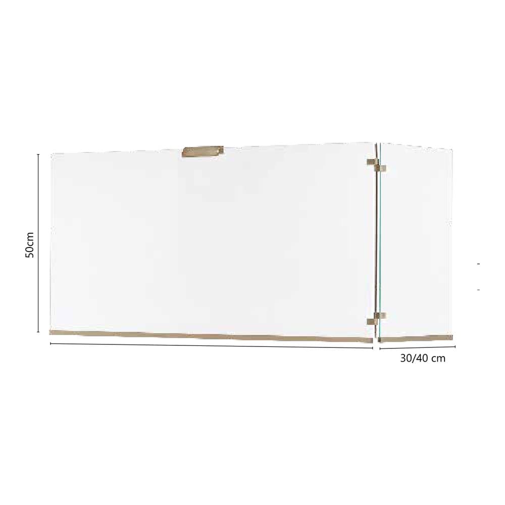 Σήτα Τζακιού Γυάλινη Δίφυλλη Zogometal 563 80-90+30-40x50cm - 2