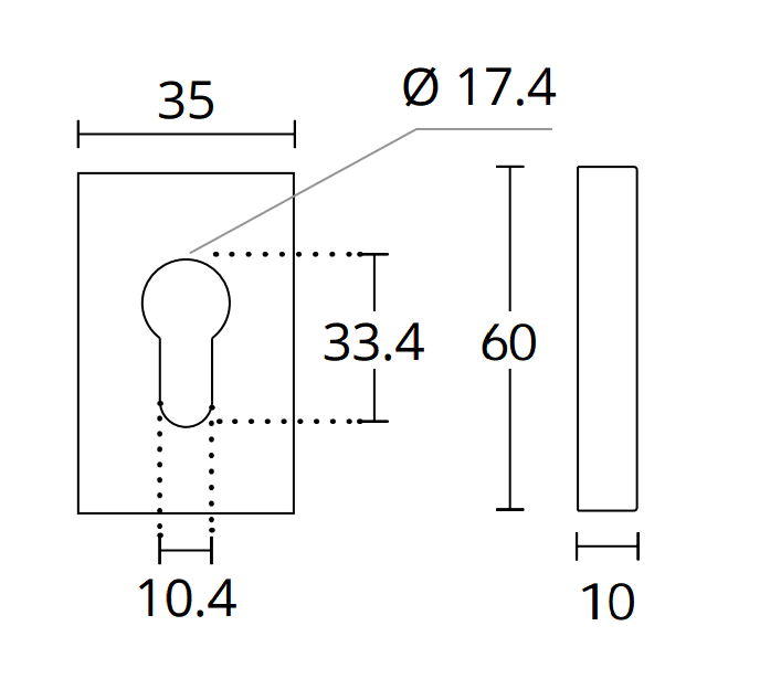 Διαστάσεις για επιστόμιο convex 1555